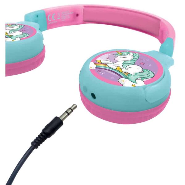 Lexibook HPBT010UNI Unicorn Bluetooth & Wired Foldable Headphones - Image 2