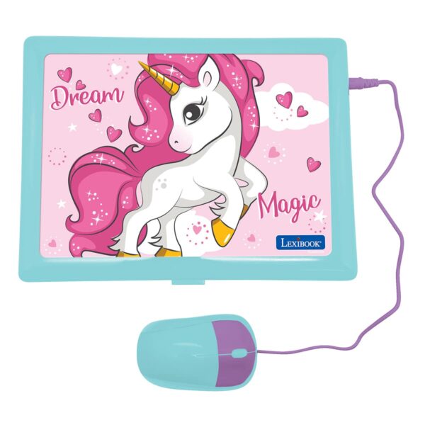 Lexibook JC598UNII1 Unicorn Bilingual Educational Laptop with 124 Activites - Image 2