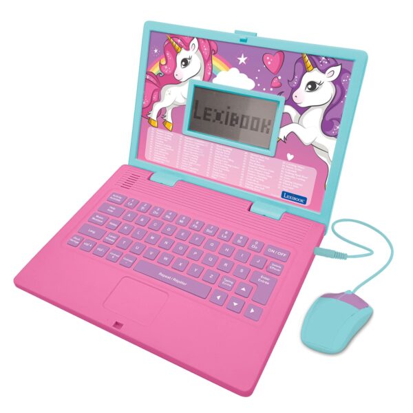 Lexibook JC598UNII1 Unicorn Bilingual Educational Laptop with 124 Activites