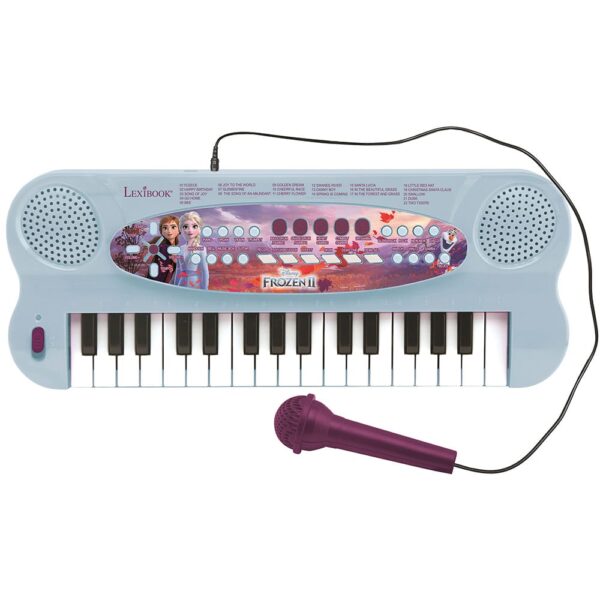 Lexibook K703FZ Disney Frozen II Electronic Keyboard with Mic and Line-In Cable (32 keys)