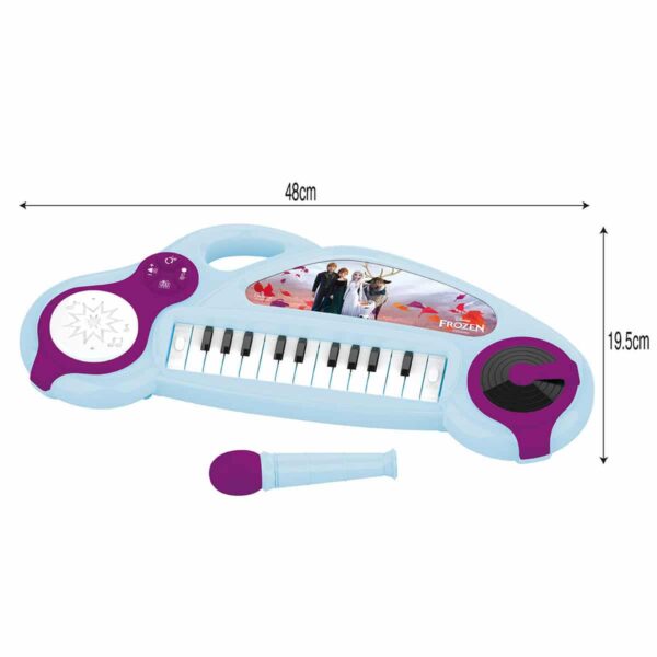 Lexibook Disney Frozen Electronic Keyboard with Lights & Microphone - Image 2