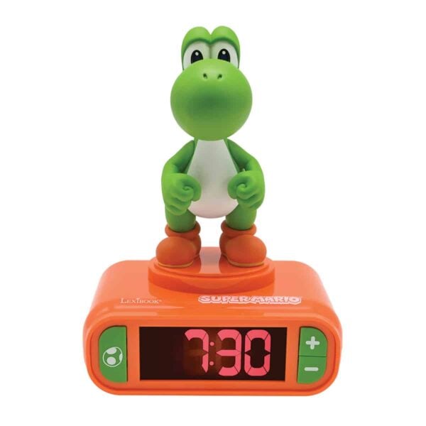Lexibook RL800NI1 3D Yoshi Childrens Clock with Night Light