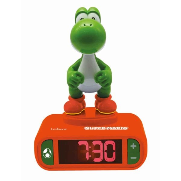 Lexibook RL800NI1 3D Yoshi Childrens Clock with Night Light - Image 3
