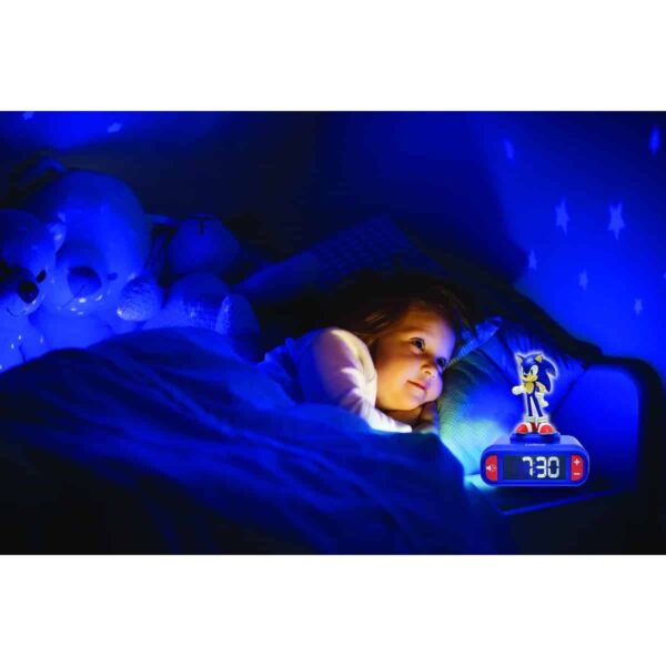 Lexibook RL800SN 3D Sonic Childrens Clock with Night Light - Image 5