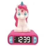 Lexibook RL800UNI 3D Unicorn Childrens Clock with Night Light