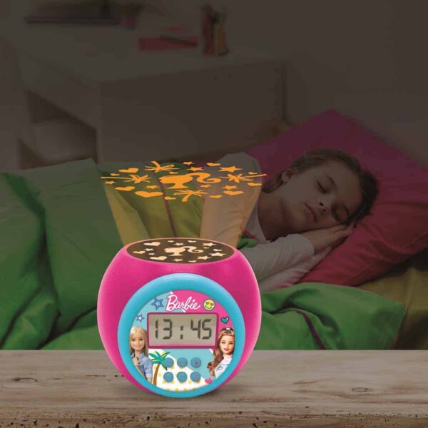 Lexibook RL977BB Barbie Childrens Projector Clock with Timer - Image 5