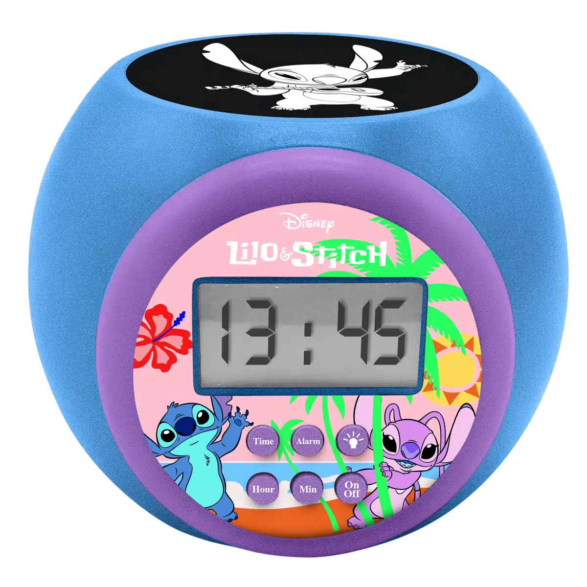 Lexibook Disney Stitch Childrens Projector Clock with Timer Lexibook RL977D Disney Stitch Childrens Projector Clock with Timer - Image 1