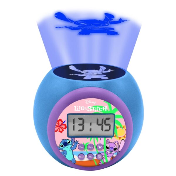 Lexibook RL977D Disney Stitch Childrens Projector Clock with Timer - Image 2