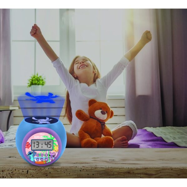 Lexibook RL977D Disney Stitch Childrens Projector Clock with Timer - Image 4