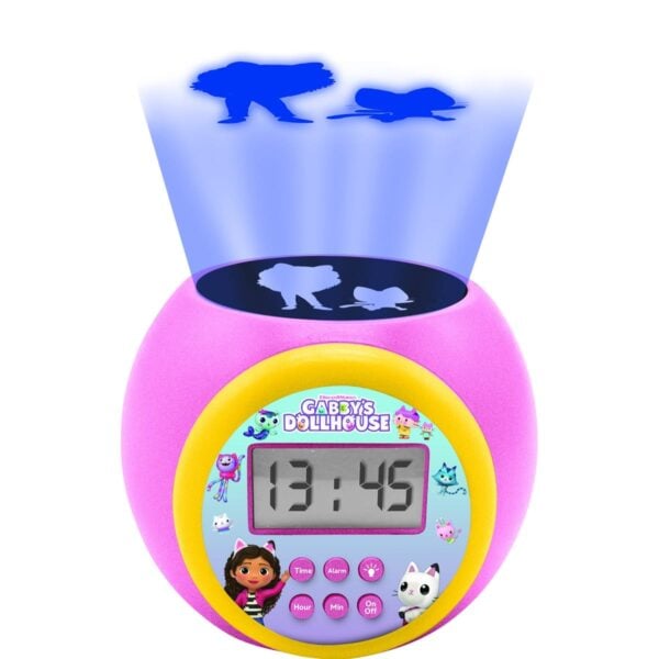 Lexibook RL977GDH Gaqby's Dollhouse Childrens Projector Clock with Timer - Image 2