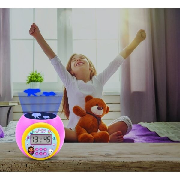 Lexibook RL977GDH Gaqby's Dollhouse Childrens Projector Clock with Timer - Image 4