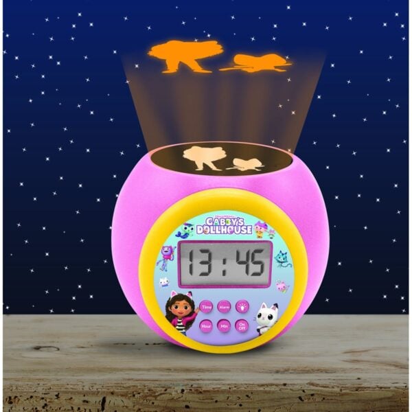 Lexibook RL977GDH Gaqby's Dollhouse Childrens Projector Clock with Timer - Image 5