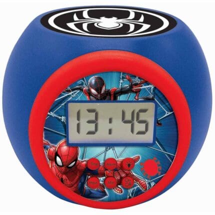Lexibook RL977SP Spider-Man Childrens Projector Clock with Timer