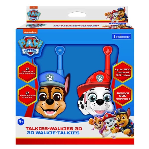 Lexibook TW18PA 3D Paw Patrol Walkie-Talkies 500M - Image 2
