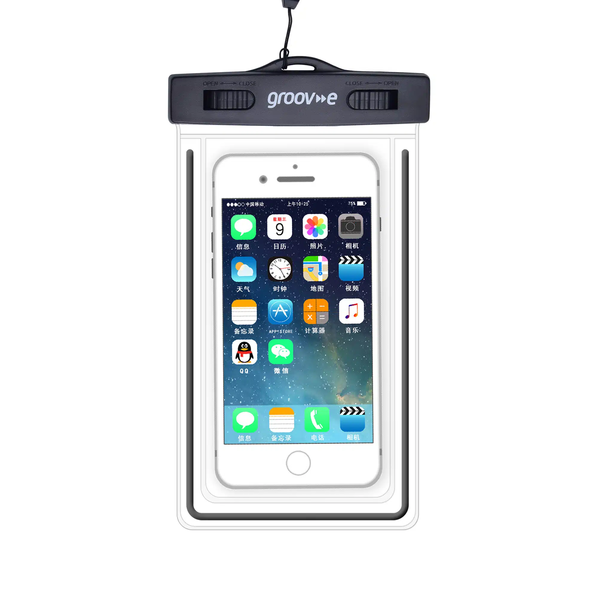 Groov-e Waterproof Pouch for Smartphones upto 6.8" Gv mp jpg