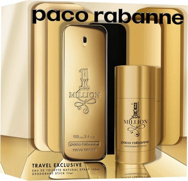 Paco Rabanne 1 Million Gift Set 100ml EDT + 75ml Deodorant Stick