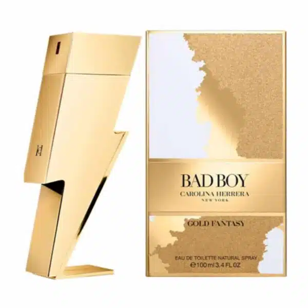 Carolina herrera mens bad boy gold fantasy edt spray oz fragrances