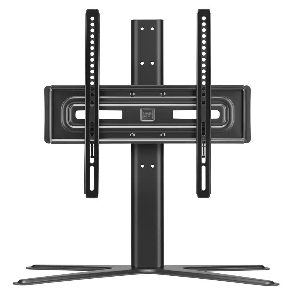 One For All Solid Table Top TV Stand for Screen Size for 32-65 inch - Black Wm jpg