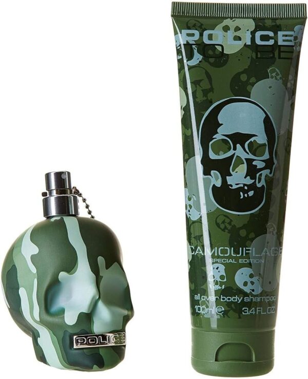 Police To Be Camouflage Gift Set 75ml EDT + 100ml Shower Gel - Image 2