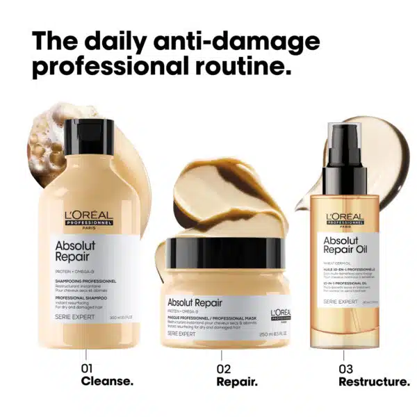 L'Oreal Professionnel Serie Expert Absolut Repair Gold Quinoa + Protein Absolut Repair Mask 500ml - Image 3