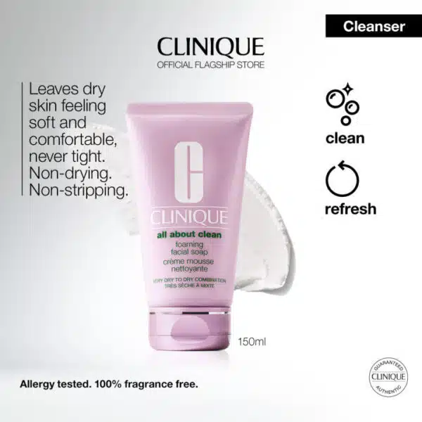 Clinique Foaming Sonic Facial Soap 150ml - Image 3