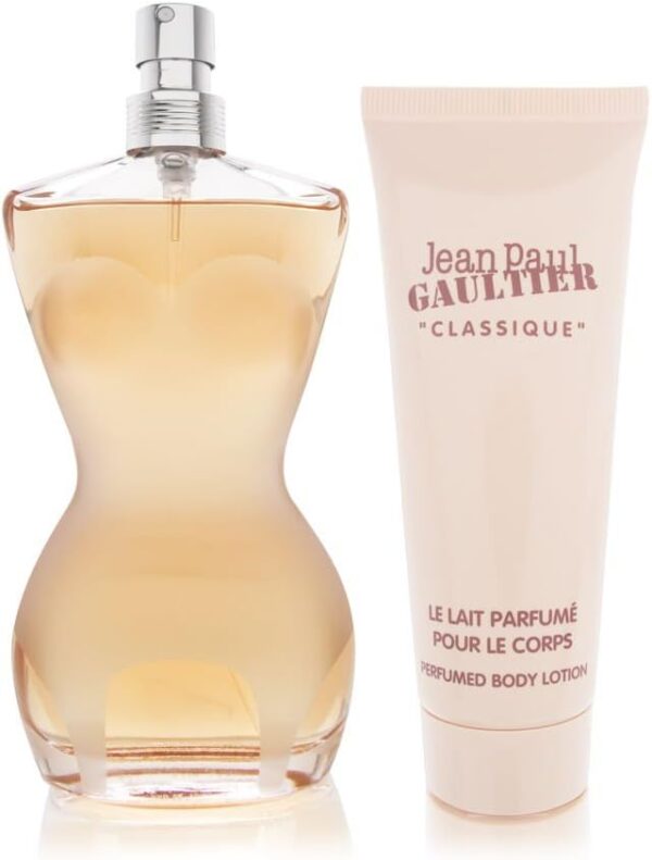 Jean Paul Gaultier Classique Gift Set 100ml EDT + 75ml Body Lotion - Image 2