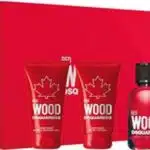 DSquared? Red Wood Gift Set 50ml EDT + 50ml Body Lotion + 50ml Shower Gel