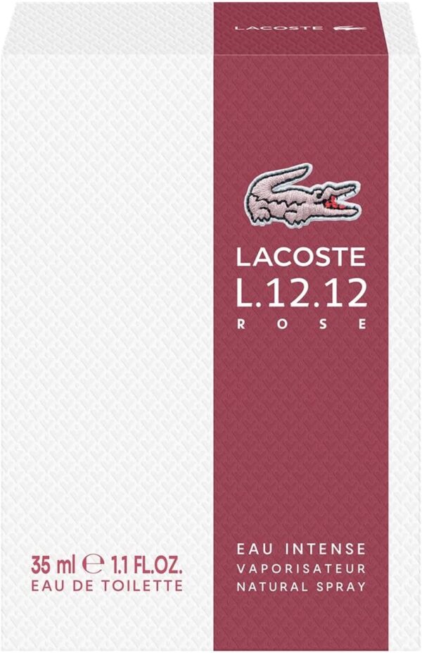 Lacoste L.12.12 Rose Eau Intense Eau de Toilette 35ml Spray - Image 3