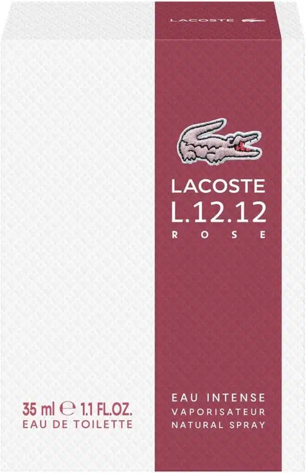 Lacoste L.12.12 Rose Eau Intense Eau de Toilette 35ml Spray - Image 3