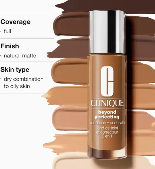 Clinique Beyond Perfecting Foundation + Concealer 30ml - 01 Linen - Image 4