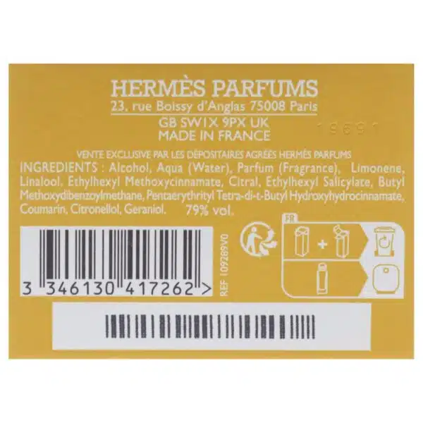 Hermes Un Jardin a Cythere Eau de Toilette 100ml Spray - Image 6