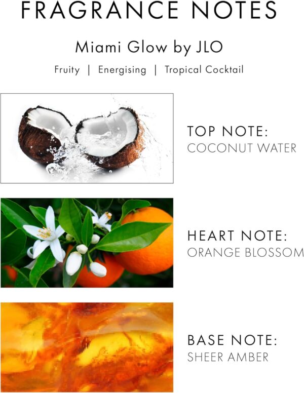 Jennifer Lopez Miami Glow Eau de Toilette 100ml Spray - Image 4