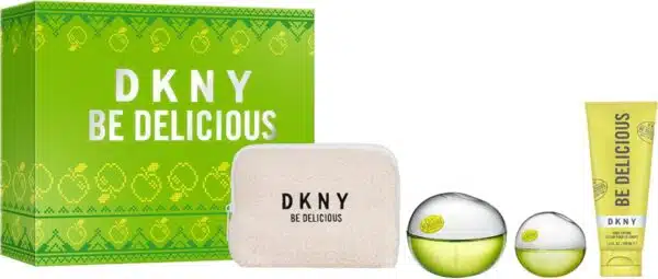 DKNY Be Delicious Fresh Blossom Gift Set 100ml EDP + 125ml Body Mist + Pouch