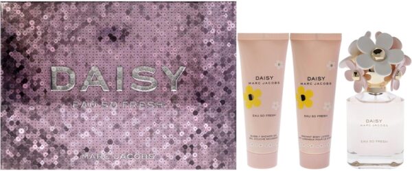 Marc Jacobs Daisy Eau So Fresh Gift Set 75ml EDT + 75ml Body Lotion + 75ml Shower Gel