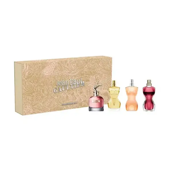Jean Paul Gaultier Miniatures Gift Set 6ml Scandal EDP + 6ml Divine EDP + 6ml Classique EDT + 6ml La Belle EDP