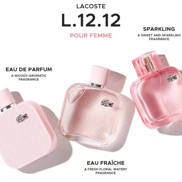 Lacoste L.12.12 Rose Eau Fraiche Eau de Toilette 100ml Spray - Image 2