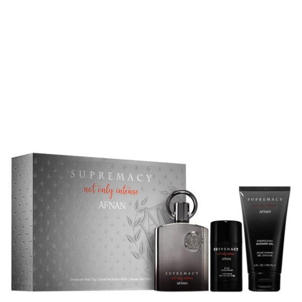 Afnan Supremacy Not Only Intense Gift Set - EDP 100ml Spray + 150ml Shower Gel