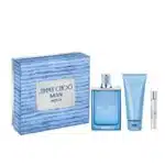 Jimmy Choo Man Aqua Gift Set 100ml EDT + 100ml Shower Gel + 7.5ml EDT