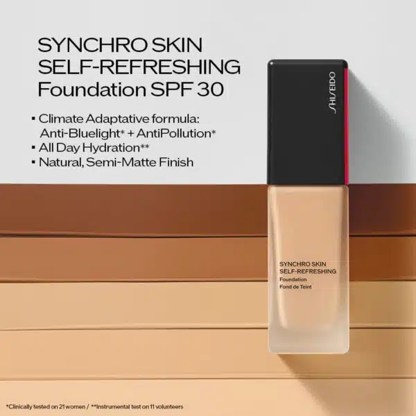 Shiseido Synchro Skin Self-Refreshing Foundation SPF30 30ml - 360 Citrine - Image 2