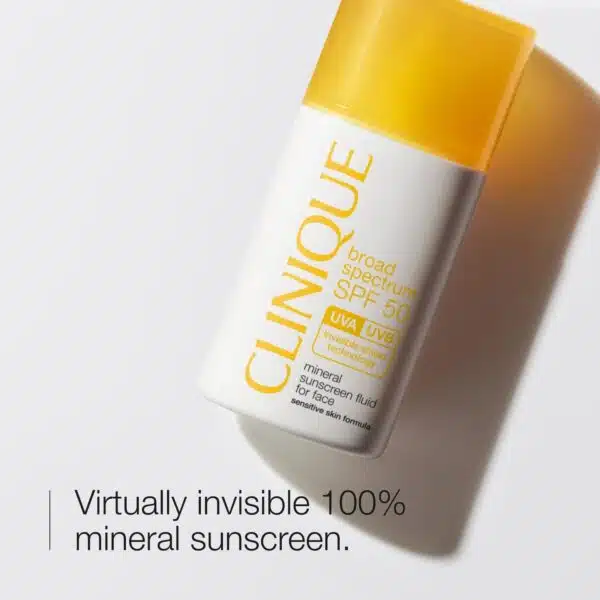 Clinique Mineral Sunscreen Fluid For Face SPF50 30ml - Image 4
