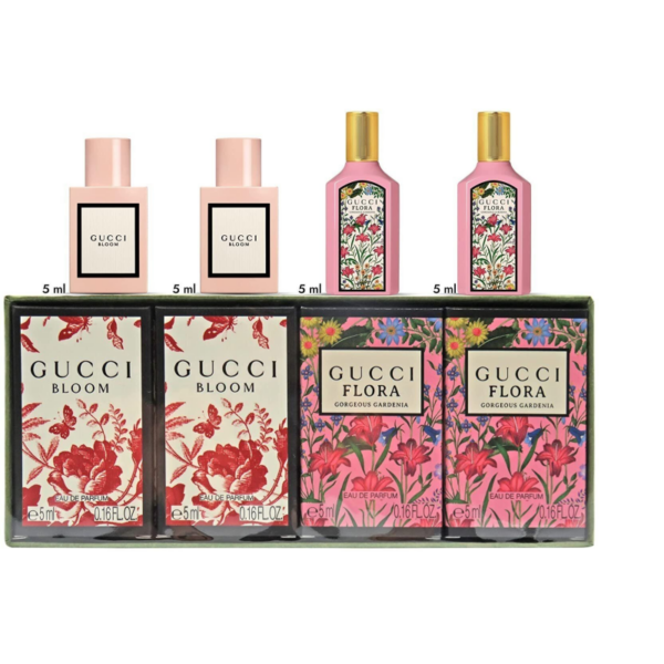 Gucci Miniature Gift Set 2 x 5ml Bloom EDP + 2 x 5ml Flora EDP