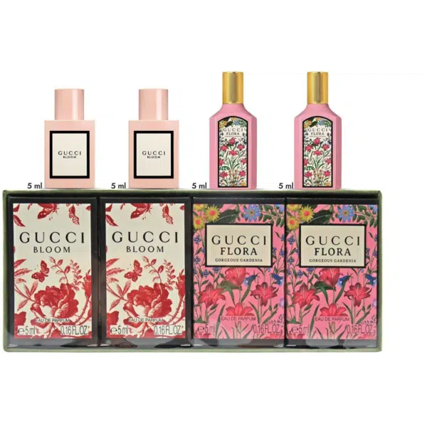 Gucci Miniature Gift Set 2 x 5ml Bloom EDP + 2 x 5ml Flora EDP