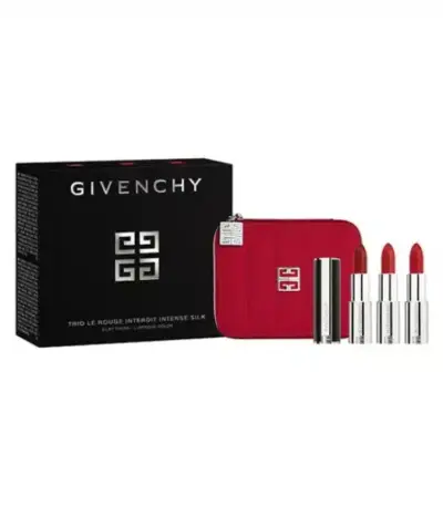Givenchy Trio Le Rouge Interdit Intense Silk Pouch x