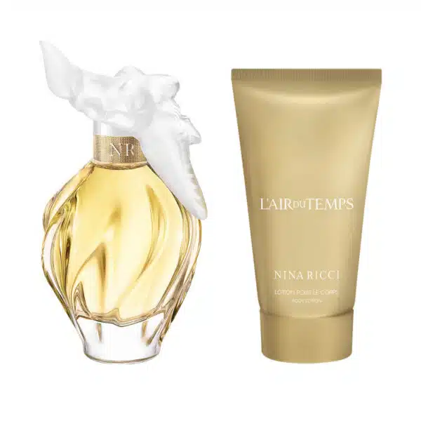Nina Ricci L'air Du Temps Gift Set 100ml EDT + 75ml Body Lotion - Image 2