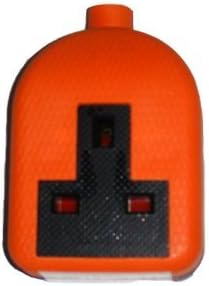 31NcogBL._AC_.jpg Omega Rubber Socket 13A, 1 Gang "Orange" - Image 1