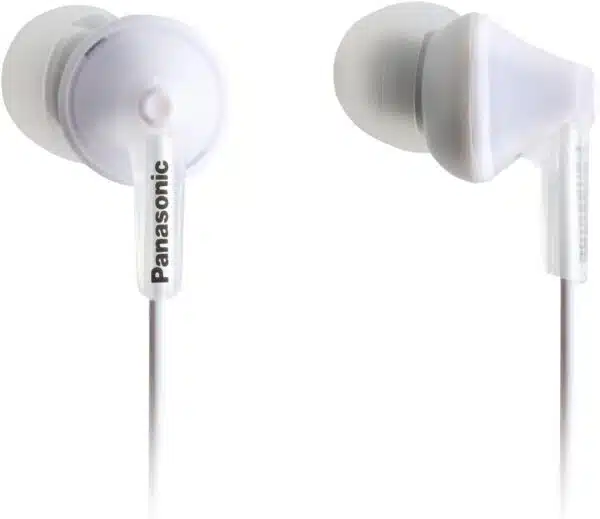 Panasonic RP-HJE125E-W White Earphones Canal Ergo Fit 3 Ear Pads