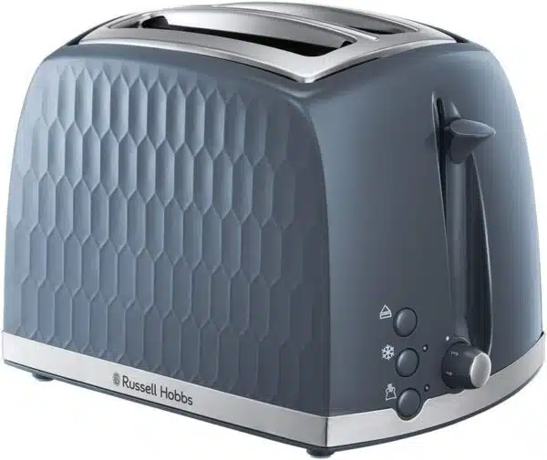 Russell Hobbs 26063 Toaster 2 Slice Honeycomb Grey