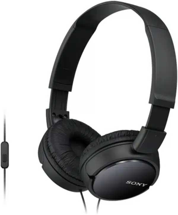 Sony MDR-ZX110APB Headphones Mic for Mobile 1.2mCord Fold