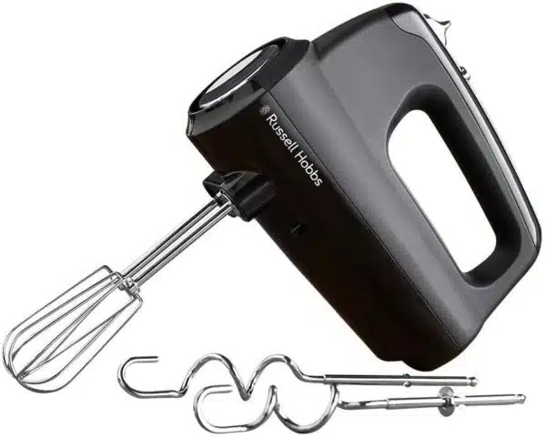 Russell Hobbs 24672 Hand Mixer 350W6 SpeedChrm Beaters/WhiskBlk