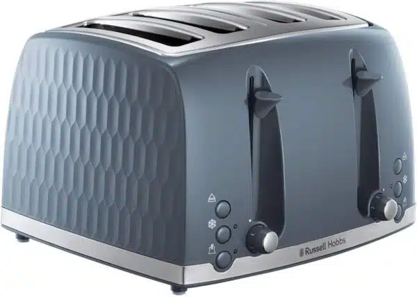Russell Hobbs 26073 Toaster 4 Slice Honeycomb Grey